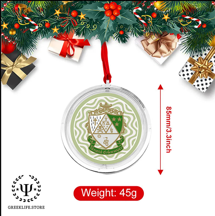 Kappa Delta Christmas Reversible Flat Round Ornament