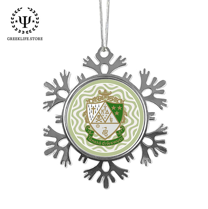 Kappa Delta Christmas Ornament - Snowflake Metal
