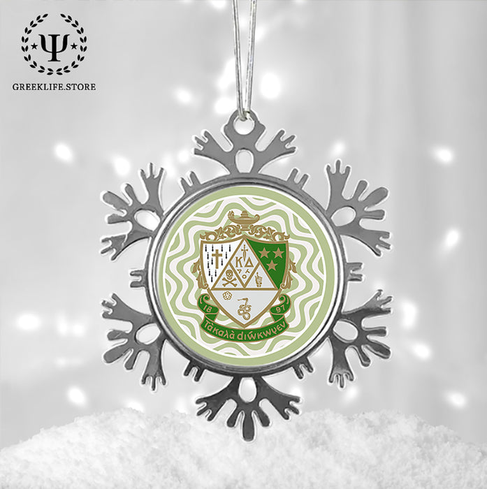 Kappa Delta Christmas Ornament - Snowflake Metal