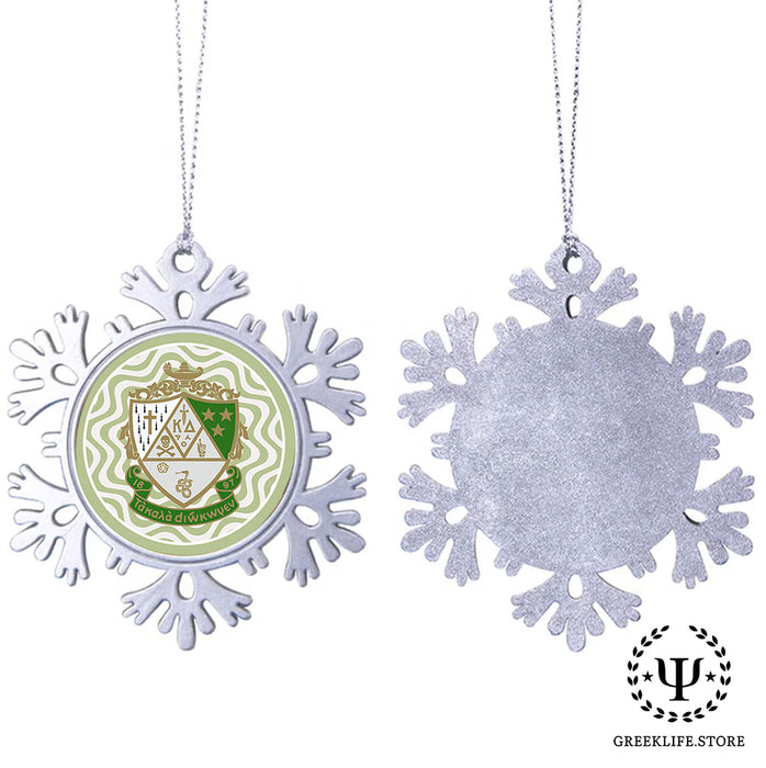 Kappa Delta Christmas Ornament - Snowflake Metal