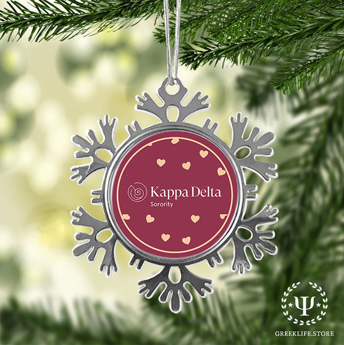 Kappa Delta Christmas Ornament - Snowflake Metal