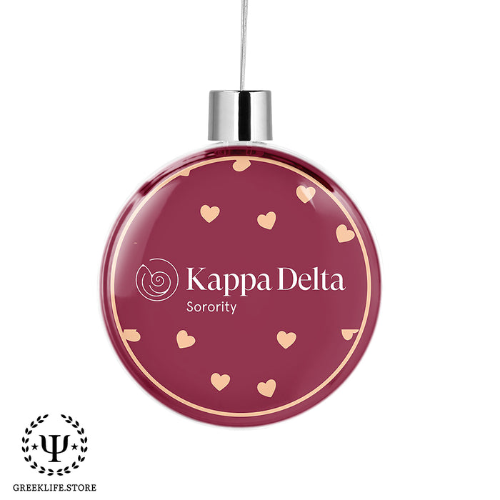 Kappa Delta Christmas Ornament Flat Round