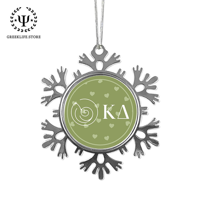 Kappa Delta Christmas Ornament - Snowflake Metal