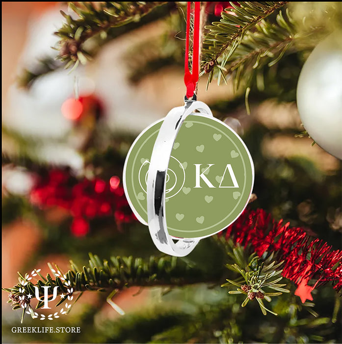 Kappa Delta Christmas Reversible Flat Round Ornament