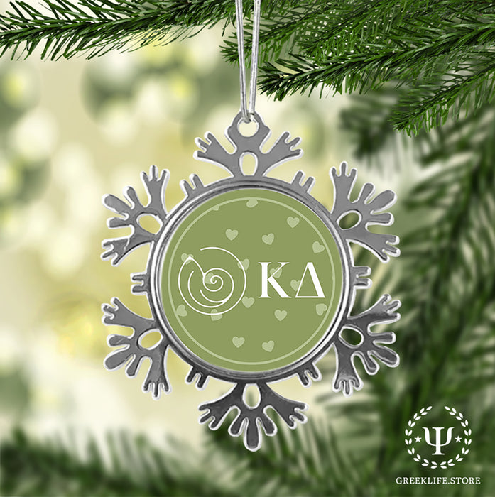 Kappa Delta Christmas Ornament - Snowflake Metal