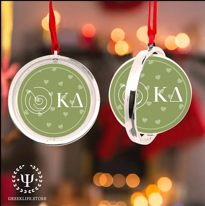 Kappa Delta Christmas Reversible Flat Round Ornament