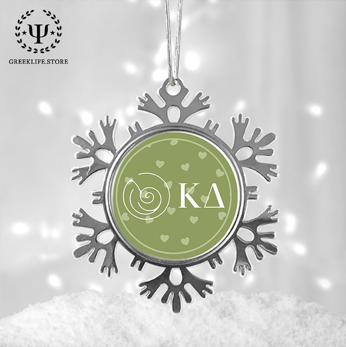 Kappa Delta Christmas Ornament - Snowflake Metal