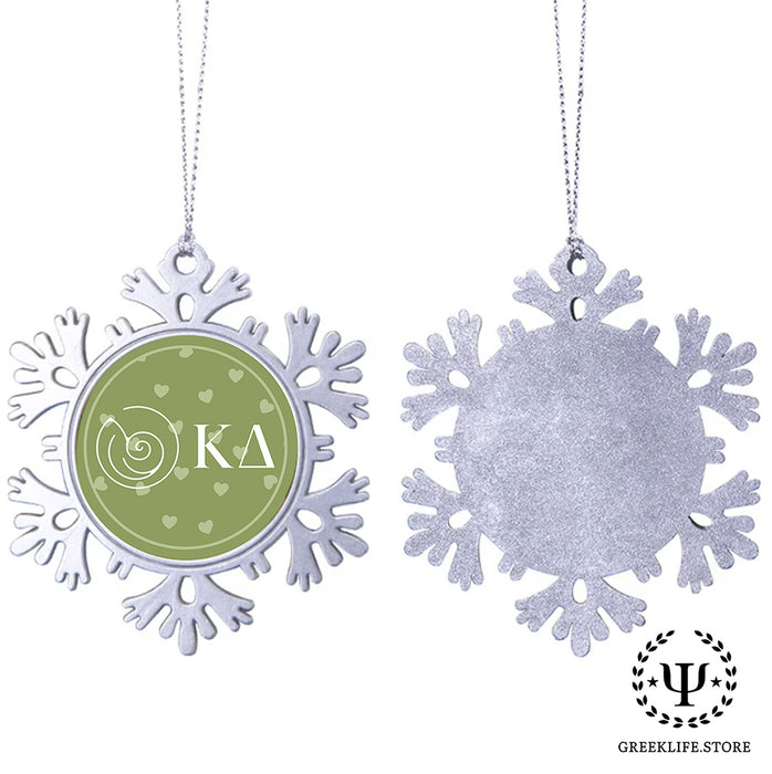 Kappa Delta Christmas Ornament - Snowflake Metal