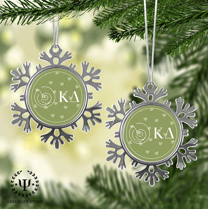 Kappa Delta Christmas Ornament - Snowflake Metal