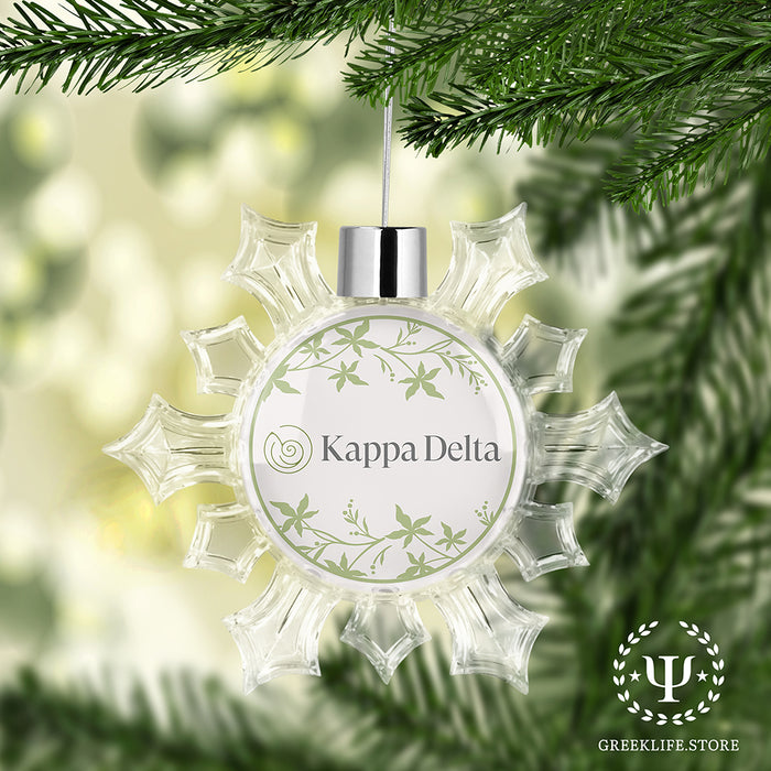 Kappa Delta Christmas Ornament - Snowflake