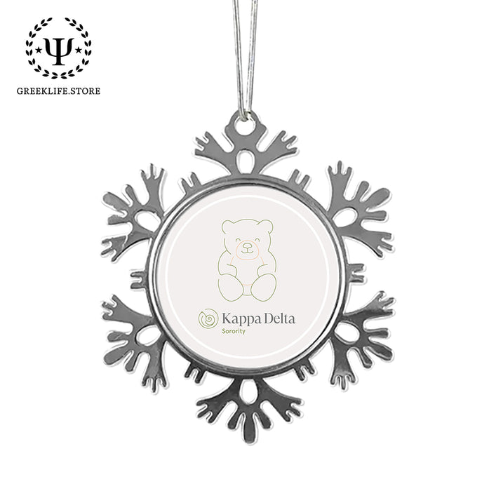 Kappa Delta Christmas Ornament - Snowflake Metal