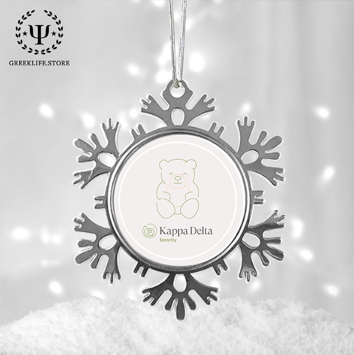Kappa Delta Christmas Ornament - Snowflake Metal