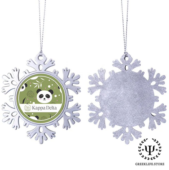 Kappa Delta Christmas Ornament - Snowflake Metal