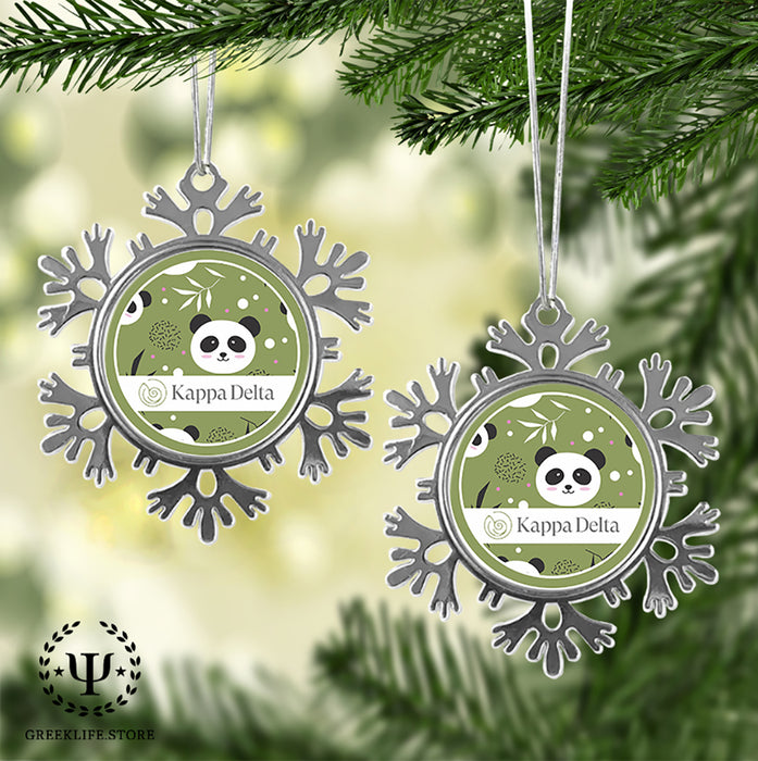 Kappa Delta Christmas Ornament - Snowflake Metal