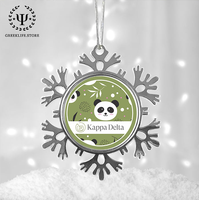 Kappa Delta Christmas Ornament - Snowflake Metal