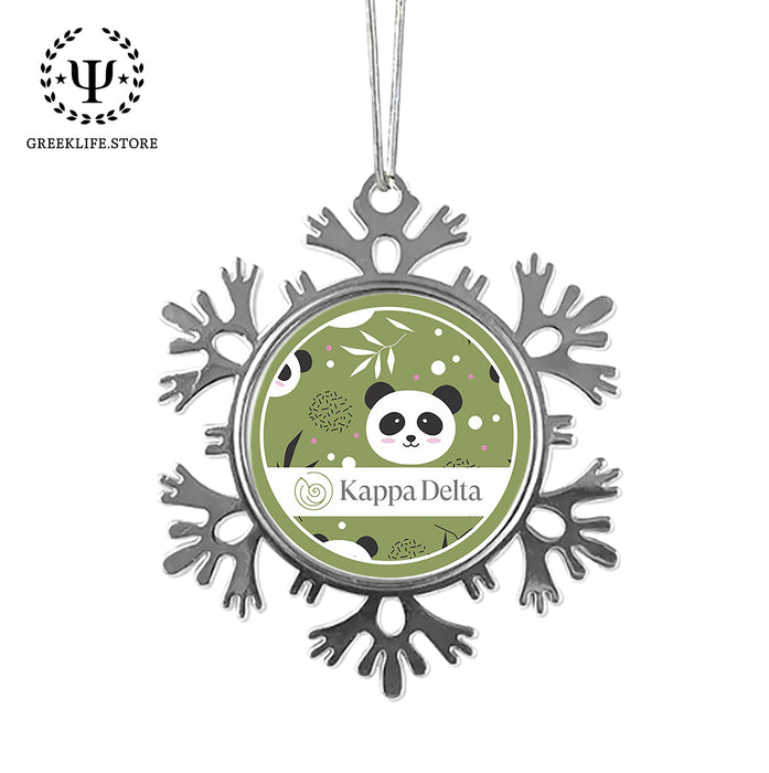 Kappa Delta Christmas Ornament - Snowflake Metal