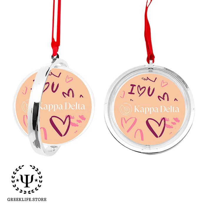 Kappa Delta Christmas Reversible Flat Round Ornament
