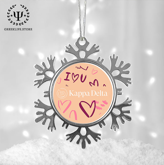 Kappa Delta Christmas Ornament - Snowflake Metal