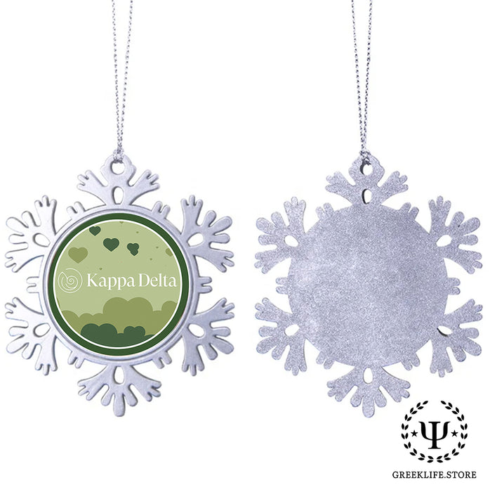 Kappa Delta Christmas Ornament - Snowflake Metal