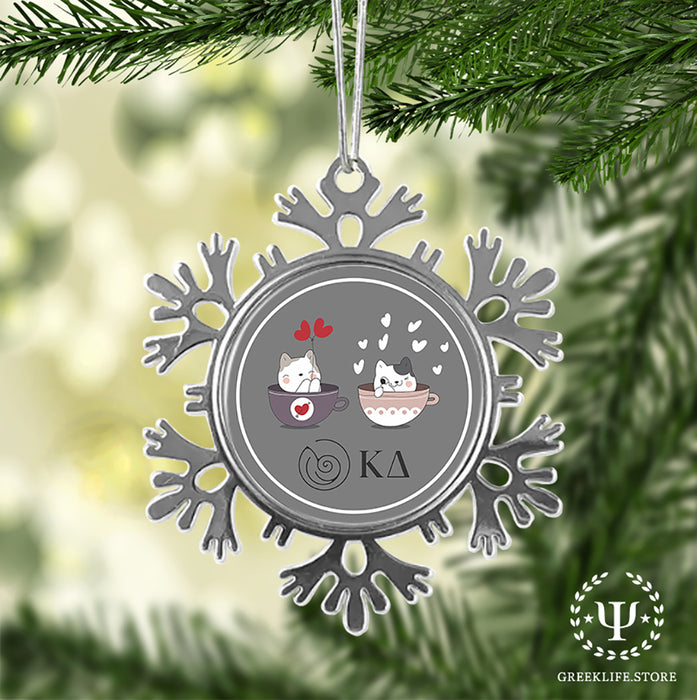Kappa Delta Christmas Ornament - Snowflake Metal