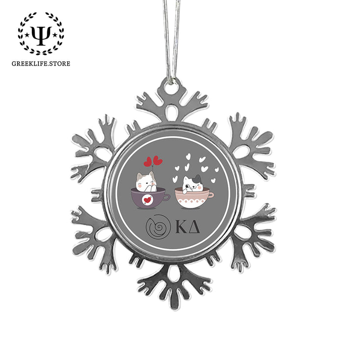 Kappa Delta Christmas Ornament - Snowflake Metal