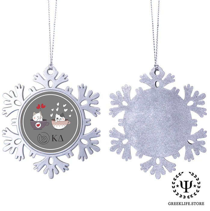 Kappa Delta Christmas Ornament - Snowflake Metal