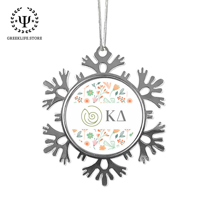 Kappa Delta Christmas Ornament - Snowflake Metal