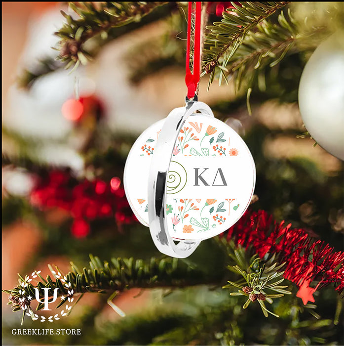 Kappa Delta Christmas Reversible Flat Round Ornament