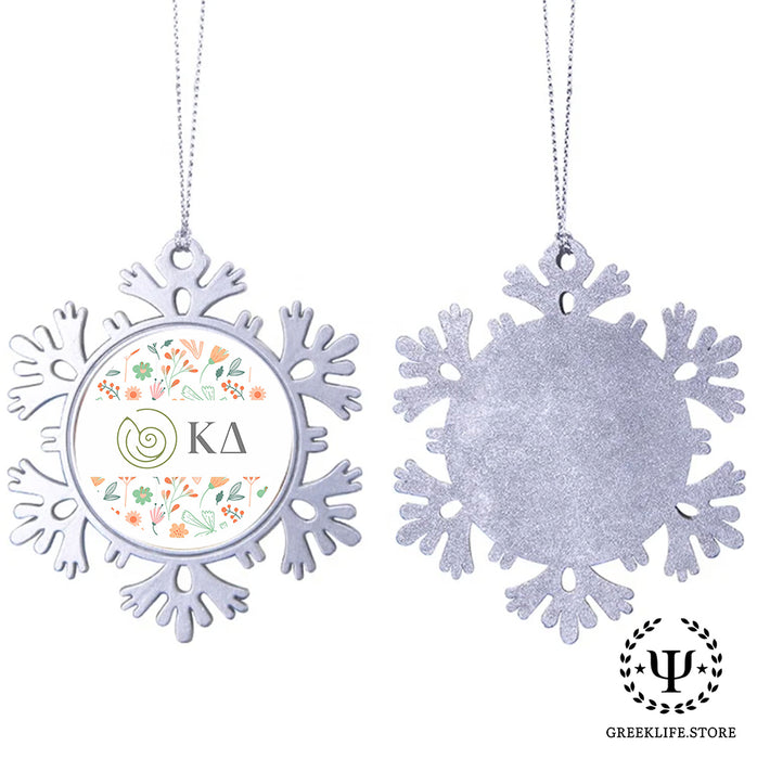 Kappa Delta Christmas Ornament - Snowflake Metal