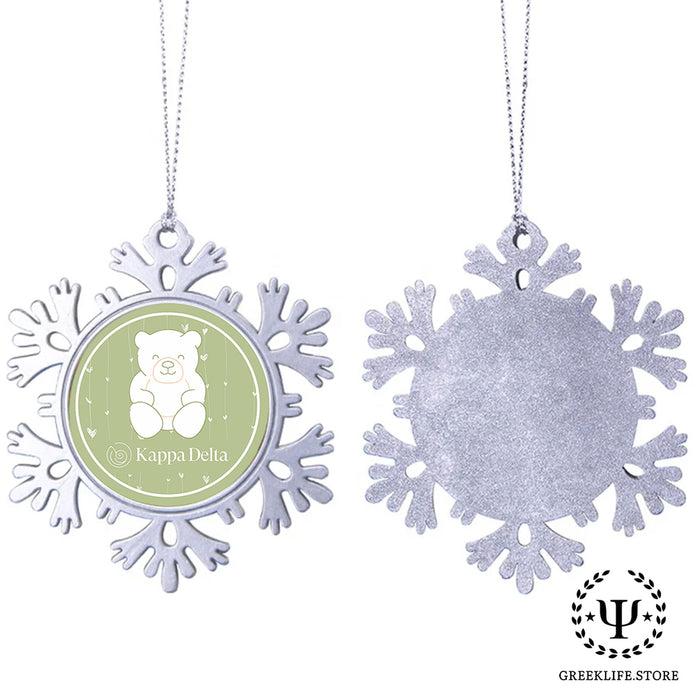 Kappa Delta Christmas Ornament - Snowflake Metal