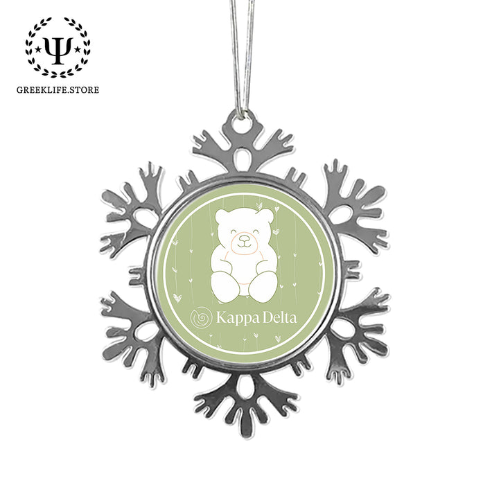 Kappa Delta Christmas Ornament - Snowflake Metal