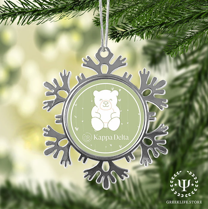 Kappa Delta Christmas Ornament - Snowflake Metal