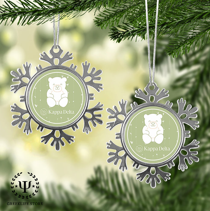 Kappa Delta Christmas Ornament - Snowflake Metal