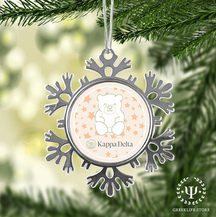 Kappa Delta Christmas Ornament - Snowflake Metal