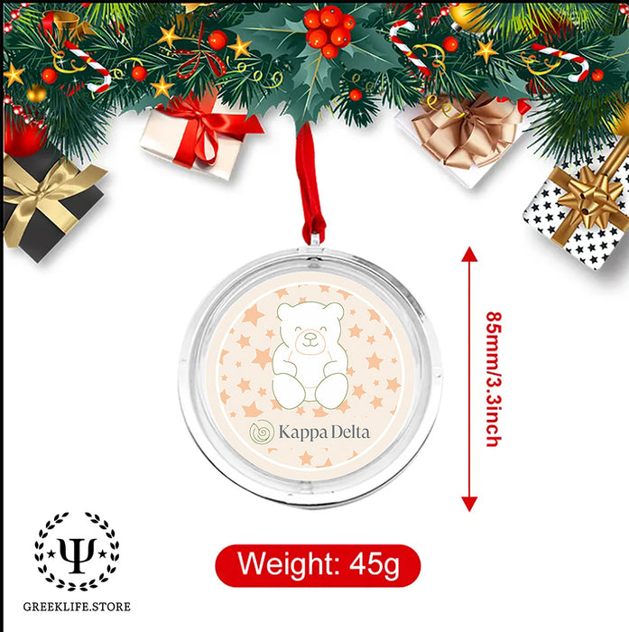 Kappa Delta Christmas Reversible Flat Round Ornament