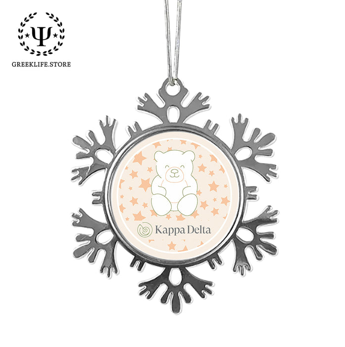 Kappa Delta Christmas Ornament - Snowflake Metal