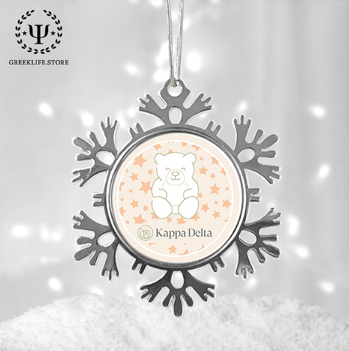 Kappa Delta Christmas Ornament - Snowflake Metal