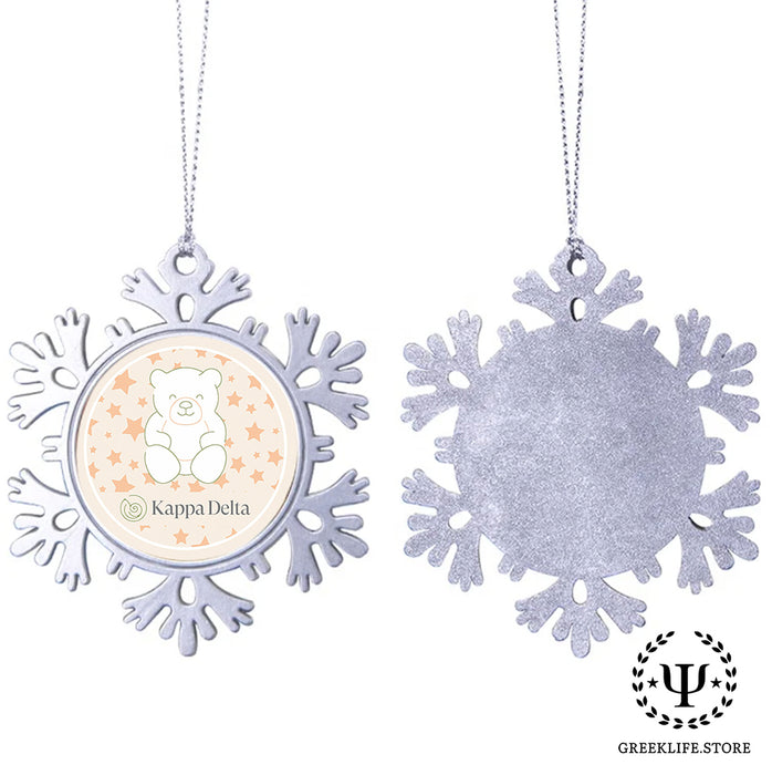 Kappa Delta Christmas Ornament - Snowflake Metal