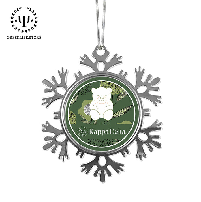 Kappa Delta Christmas Ornament - Snowflake Metal