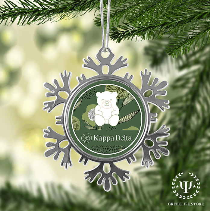 Kappa Delta Christmas Ornament - Snowflake Metal