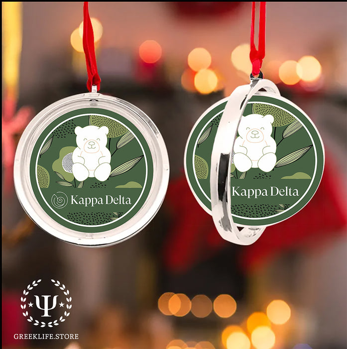 Kappa Delta Christmas Reversible Flat Round Ornament