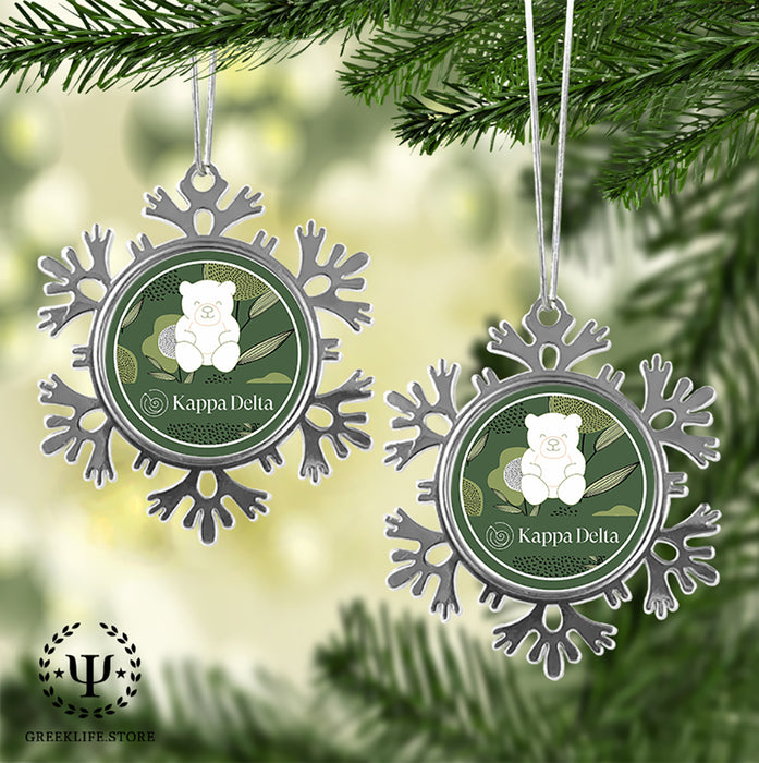 Kappa Delta Christmas Ornament - Snowflake Metal