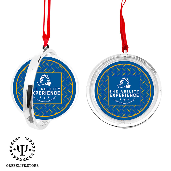 Pi Kappa Phi Christmas Reversible Flat Round Ornament