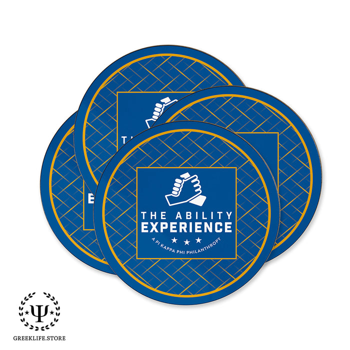 Pi Kappa Phi Beverage coaster round (Set of 4)