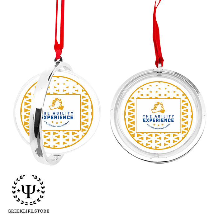 Pi Kappa Phi Christmas Reversible Flat Round Ornament