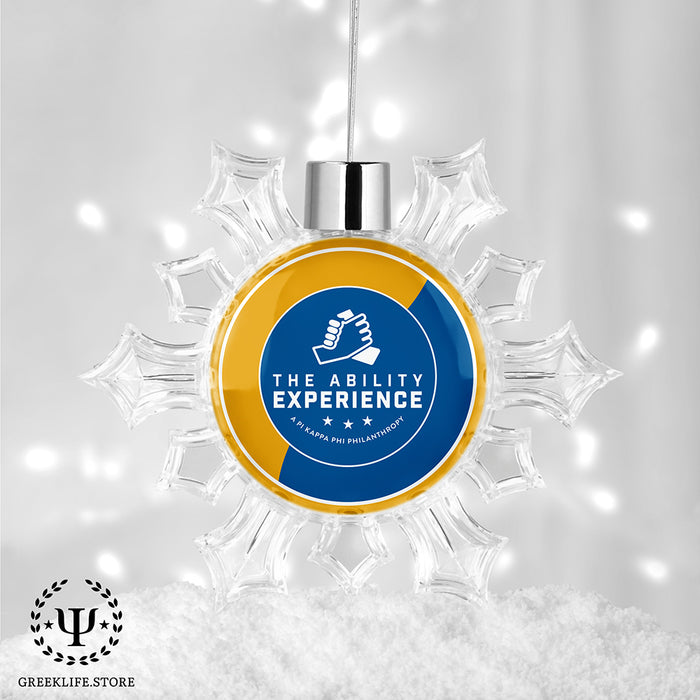 Pi Kappa Phi Christmas Ornament - Snowflake