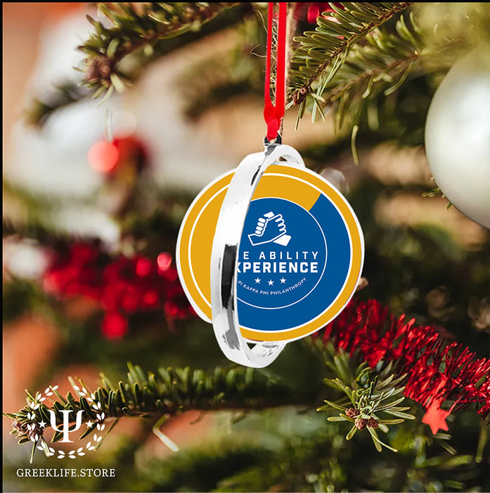 Pi Kappa Phi Christmas Reversible Flat Round Ornament