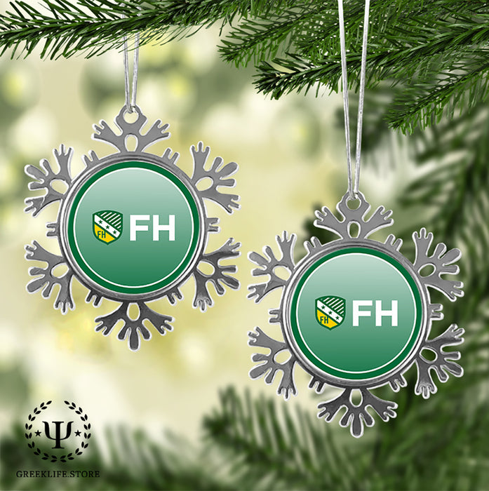 FarmHouse Christmas Ornament - Snowflake Metal