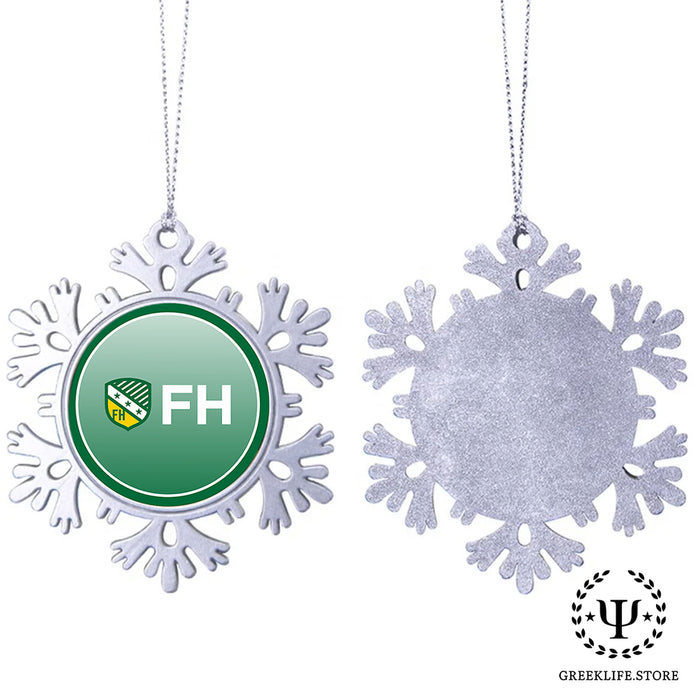 FarmHouse Christmas Ornament - Snowflake Metal