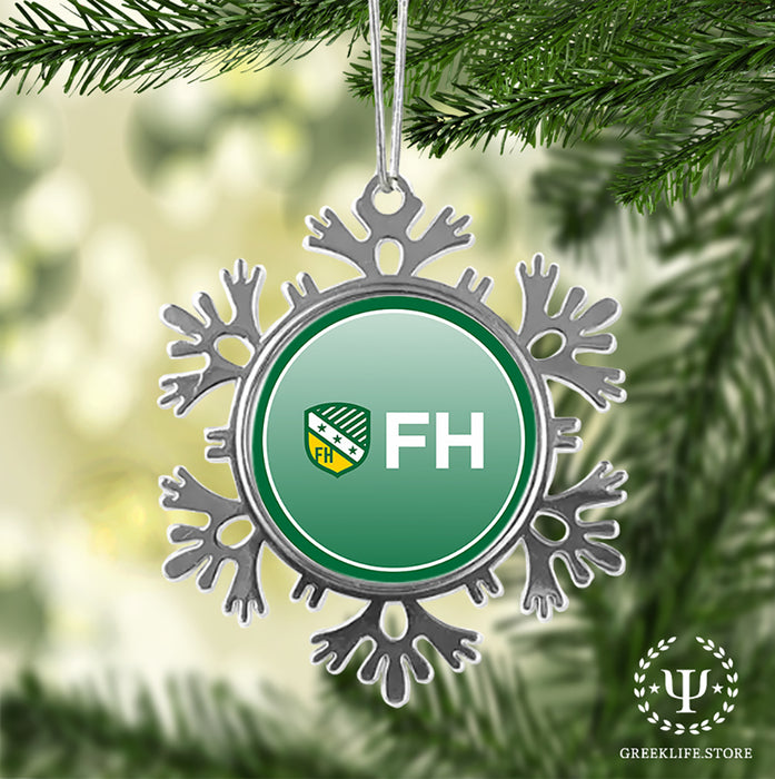 FarmHouse Christmas Ornament - Snowflake Metal